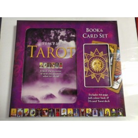    SIMPLY  TAROT  *  BOOK & CARD  SET  -  Includes 64 -page full-colour book & 78-card Tarot deck 